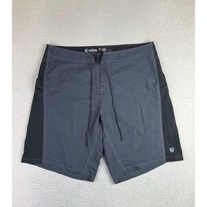 Kuhl Board Shorts Mens 40 Gray Mutiny Stretch Quick Dry Swim Trunks